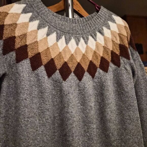 St. John's Bay Sweaters - St. John's Bay Scoopneck Sweater w/ Argyle Design